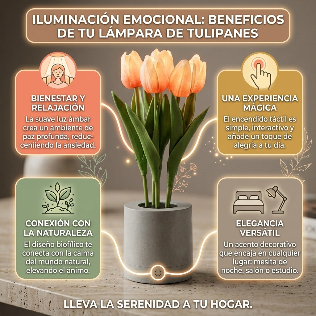 Lámpara Tulipán LED